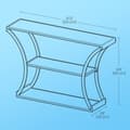 Miniatyrbillede 6 af 6: Rootz Flurt Console Table - Hallway Table - Entryway Table - Rumbesparende design - 120 cm x 30 cm x 80 cm