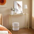 Miniatyrbild 3 av 6: Rootz Subsis Console Table - Hard Glass - Sofatic - Elegant Design - 20x100x80cm Guldtransparent