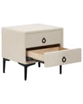 Miniatyrbillede 4 af 10: Natbord med 2 skuffer SEZANNE Boucle Off-white Lumarko!
