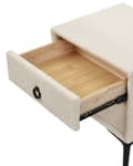 Miniatyrbillede 6 af 10: Natbord med 2 skuffer SEZANNE Boucle Off-white Lumarko!