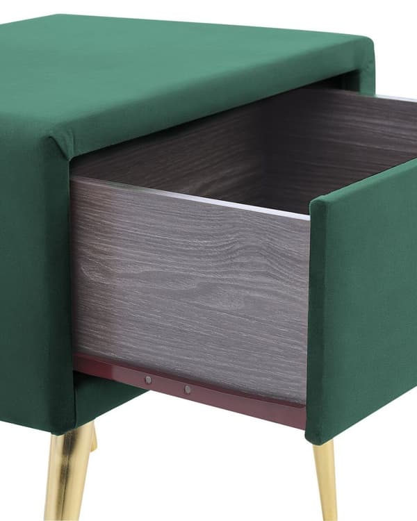FLAYAT Sengebord Smaragd Velour Lumarko!