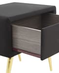 Miniatyrbild 6 av 9: FLAYAT Nattduksbord Velour Svart Lumarko!