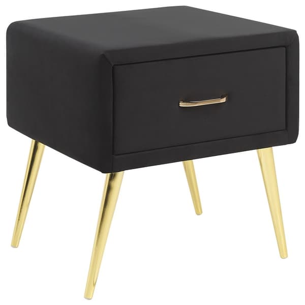 FLAYAT Nattduksbord Velour Svart Lumarko!