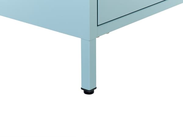 Lyseblåt metal sengebord MALAVI Lumarko!