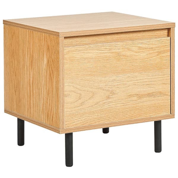 Natbord med 1 skuffe, lyst træ, NIKEA Lumarko!