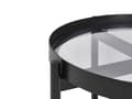 Miniatyrbillede 3 af 6: Sidebord i glas, lyst træ med sort RENO Lumarko!