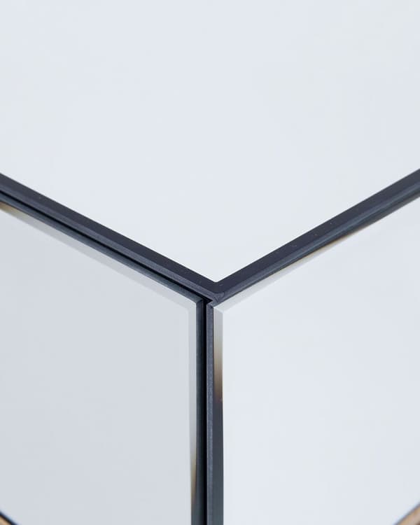 VIVY Sidebord Glas Sølv Lumarko!