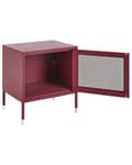 Miniatyrbillede 3 af 9: OSSETT Sengebord Metal Burgund Lumarko!