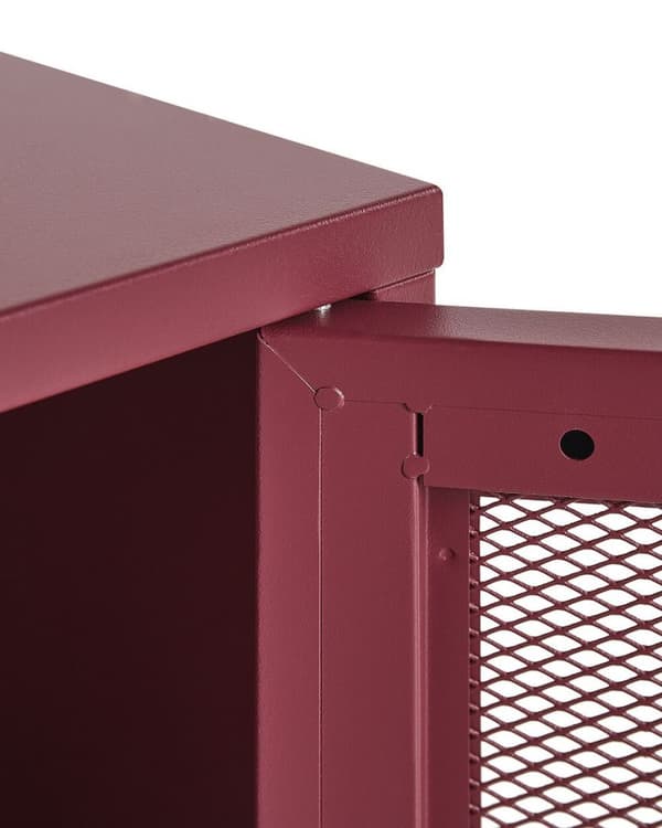 OSSETT Sengebord Metal Burgund Lumarko!
