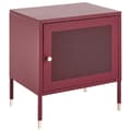 Miniatyrbillede 1 af 9: OSSETT Sengebord Metal Burgund Lumarko!
