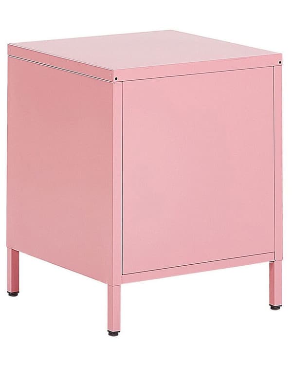 Natbord med 2 skuffer MALAVI Metal Pink Lumarko!