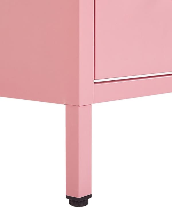 Natbord med 2 skuffer MALAVI Metal Pink Lumarko!