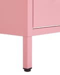 Miniatyrbillede 7 af 9: Natbord med 2 skuffer MALAVI Metal Pink Lumarko!