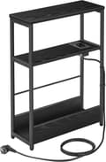 Miniatyrbillede 1 af 7: Sidebord med flere stikkontakter, smalt sidebord med 3 hylder, bord til små rum med magasinhylde, til stuen,