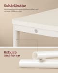 Miniatyrbillede 6 af 7: Slankt sidebord med strømskinne, 3-lags sengebord, sofaende, til små rum, magasinhylde, sovesofa