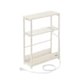 Miniatyrbillede 1 af 7: Slankt sidebord med strømskinne, 3-lags sengebord, sofaende, til små rum, magasinhylde, sovesofa