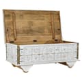 Miniatyrbild 3 av 3: Sidobord DKD Home Decor MB-182010 Vit Gyllene Metall Mangoträ 115 x 60 x 45 cm