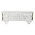 Miniatyrbild 1 av 3: Sidobord DKD Home Decor MB-182010 Vit Gyllene Metall Mangoträ 115 x 60 x 45 cm