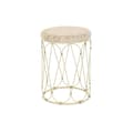 Miniatyrbild 1 av 2: Sidobord DKD Home Decor Naturell Metall Kräm Rattan (35 x 35 x 49 cm)