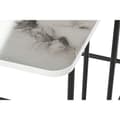 Miniatyrbild 4 av 4: 2-bordsset DKD Home Decor Vit Svart 51 x 43 x 49 cm