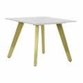 Miniatyrbillede 1 af 5: Lille serveringsbord DKD Home Decor Hvid Gylden 60 x 60 x 48 cm