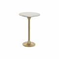 Miniatyrbillede 1 af 4: Lille serveringsbord DKD Home Decor Hvid Gylden 40 x 40 x 61 cm