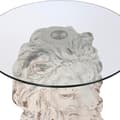 Miniatyrbillede 3 af 4: Sofabord DKD Home Decor Løve 52 x 44 x 72 cm Krystal Grå Metal Hvid Magnesium