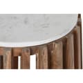 Miniatyrbillede 3 af 4: Sofabord DKD Home Decor Hvid Natur Marmor Mangotræ 47 x 47 x 58 cm