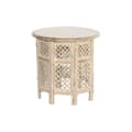 Miniatyrbillede 1 af 3: Sofabord DKD Home Decor Hvid Brun Mangotræ 53 x 53 x 53 cm