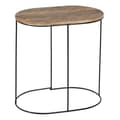 Miniatyrbillede 3 af 11: Sofabord 60 x 39,5 x 60 cm Natur Sort Metal Træ (2 enheder)