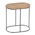 Miniatyrbillede 1 af 11: Sofabord 60 x 39,5 x 60 cm Natur Sort Metal Træ (2 enheder)