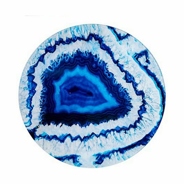 Sofabord Marmor Blå Sort Krystal 40 x 41,5 x 40 cm (4 enheder)