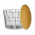 Miniatyrbillede 3 af 3: Sofabord Sort Gylden Metal 62 x 45,5 x 62 cm (4 enheder)