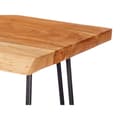 Miniatyrbillede 3 af 3: Hallbord Live Edge 120 x 35 x 77 cm Brun Sort Akacie