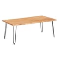 Miniatyrbillede 1 af 3: Sofabord Live Edge 120 x 60 x 46 cm Brun Sort Akacie