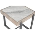 Miniatyrbillede 2 af 4: Sofabord Home ESPRIT Hvid Grå Natur Metal 50 x 50 x 50 cm