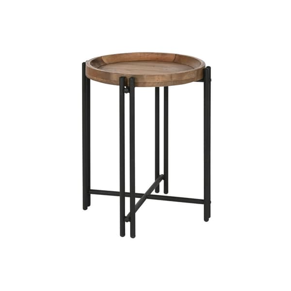 Lille serveringsbord Home ESPRIT Træ Metal 50 x 50 x 60 cm