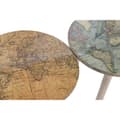 Miniatyrbillede 2 af 4: Sofabord Home ESPRIT Hvid Lys brun Mangotræ 40 x 40 x 47,5 cm (2 enheder)