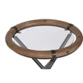 Miniatyrbillede 2 af 4: Sæt med 2 borde Home ESPRIT Sort Natur Krystal Gran 65 x 65 x 66 cm