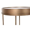 Miniatyrbillede 4 af 4: Lille serveringsbord Home ESPRIT Sort Gylden Metal Krystal 48 x 48 x 51 cm