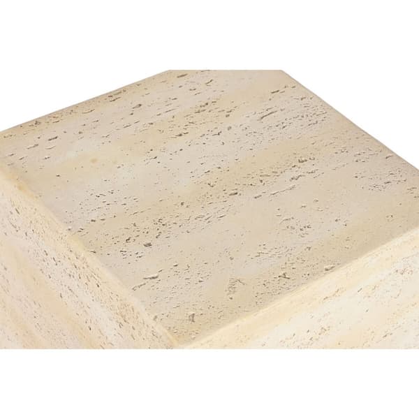 Lille serveringsbord Home ESPRIT Beige Magnesium 40 x 40 x 40 cm