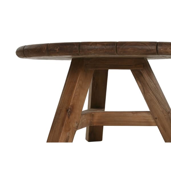 Sæt med 3 borde Home ESPRIT Teak 80 x 80 x 43 cm
