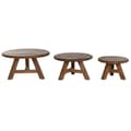 Miniatyrbillede 6 af 6: Sæt med 3 borde Home ESPRIT Teak 80 x 80 x 43 cm