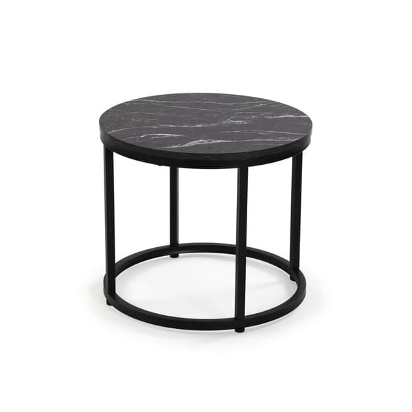 Sæt med 2 borde Versa Aurea 48 x 48 x 42 cm 80 x 80 x 48 cm