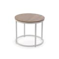 Miniatyrbillede 4 af 4: Sæt med 2 borde Versa Aurea Hvid 48 x 48 x 42 cm 80 x 80 x 48 cm