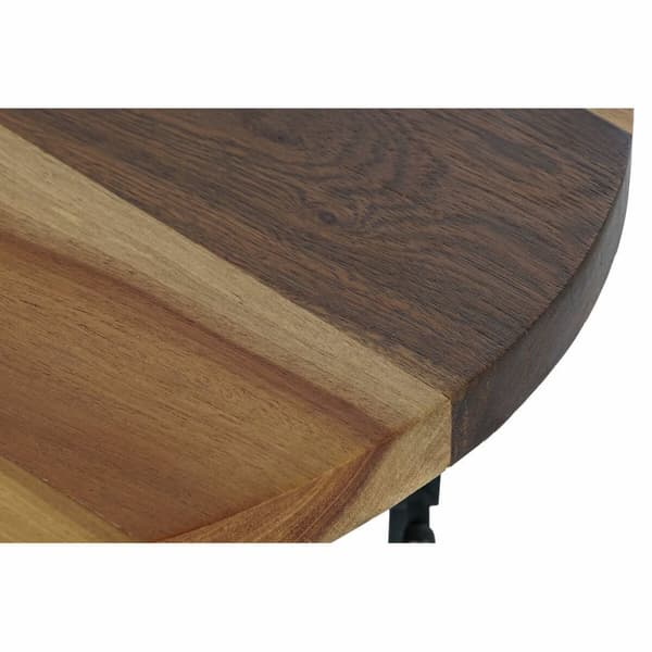 Sidobord DKD Home Decor Svart Naturell Trä Metall 45 x 45 x 42 cm