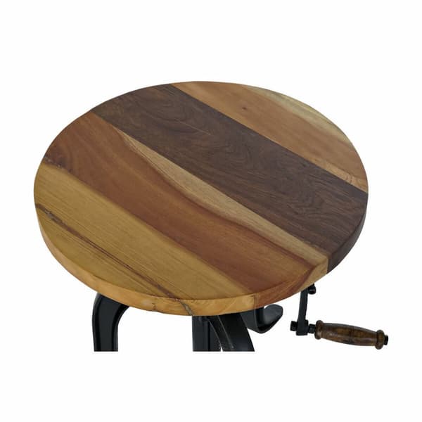 Sidobord DKD Home Decor Svart Naturell Trä Metall 45 x 45 x 42 cm