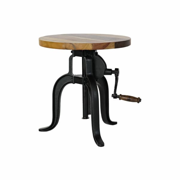 Sidobord DKD Home Decor Svart Naturell Trä Metall 45 x 45 x 42 cm