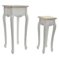 Miniatyrbillede 1 af 4: Sofabord DKD Home Decor Versalles Gran Træ Hvid 35 x 35 x 80 cm