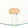 Miniatyrbild 2 av 4: Sidobord DKD Home Decor Gyllene Metall Akryl (42 x 42 x 60 cm)